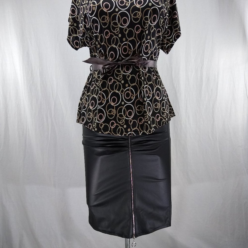 Women's Black Midi Skirt